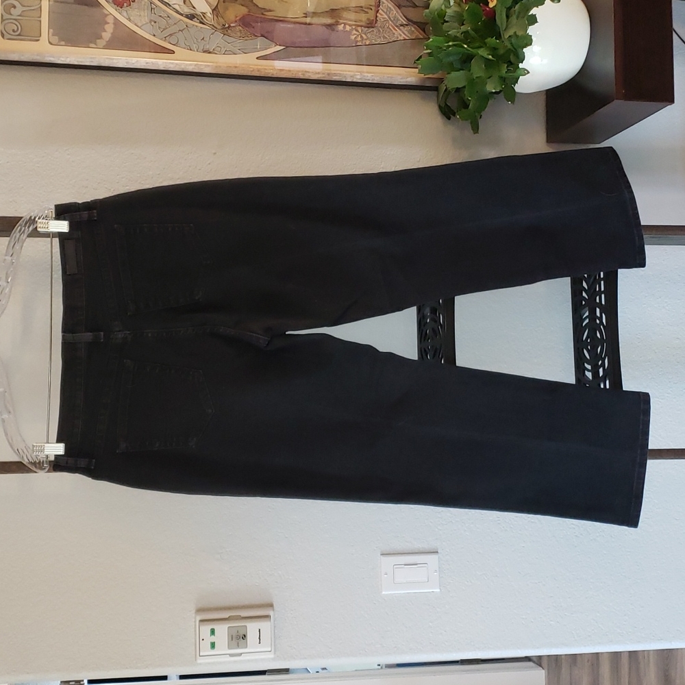 photo-Lee Relaxed Fit Jeans Black Denim Pants Straight Leg Bottoms Petite 12P - Picture 13 of 13